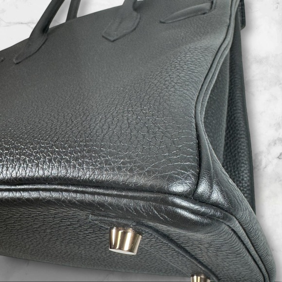 Hermes Birkin 30 Bag Black Togo with Rose Gold Hardware B30 Handbag Authentic - Picture 15 of 16
